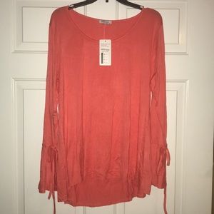Women’s Meaneor Long Sleeve XL Peach Top NWT